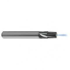 3/8-18 4FL Carbide Thread Mill NPT Tap-Coolant Thru-TiCN - Americas Industrial Supply