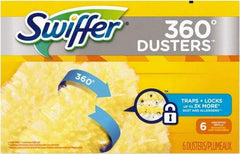 Swiffer - 6" Long Fiber & Plastic Duster - 6" OAL, Yellow - Americas Industrial Supply