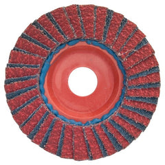 6″ × 7/8″ Flap Disc RedHeat Quick Trim Type 27 Plastic Plate 40 Grit - Americas Industrial Supply