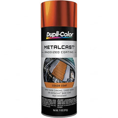 Dupli-Color - 11 oz Orange Anodized Automotive Heat Resistant Paint - Metallic Finish, 500°F Max Temp, Comes in Aerosol Can - Americas Industrial Supply