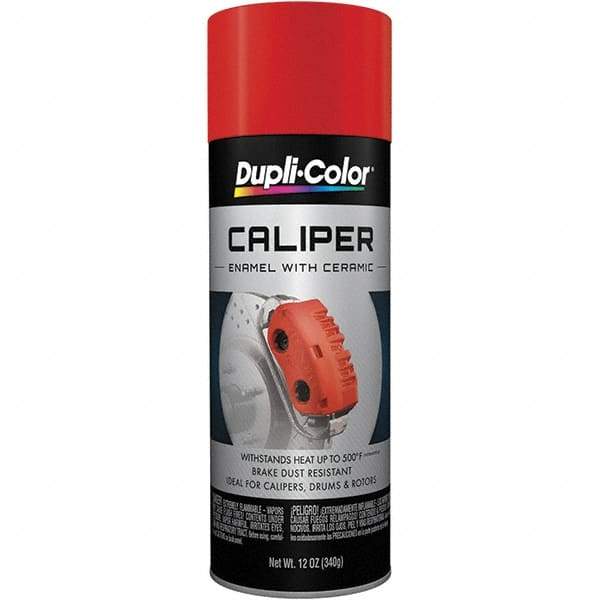 Dupli-Color - 12 oz Red Automotive Heat Resistant Paint - Gloss Finish, 500°F Max Temp, Comes in Aerosol Can - Americas Industrial Supply