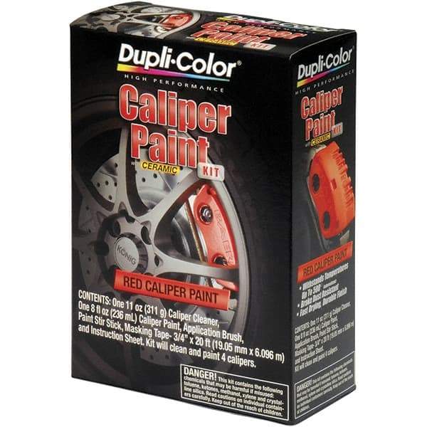 Dupli-Color - 16 oz Red Automotive Heat Resistant Paint - Gloss Finish, 500°F Max Temp, Comes in Aerosol Can - Americas Industrial Supply