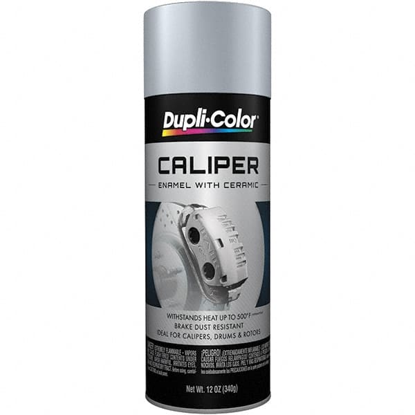 Dupli-Color - 12 oz Silver Automotive Heat Resistant Paint - Gloss Finish, 500°F Max Temp, Comes in Aerosol Can - Americas Industrial Supply