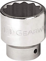 GearWrench - 2-5/16", 3/4" Drive, Standard Hand Socket - 12 Points, 3.07" OAL, Alloy Steel, Chrome Finish - Americas Industrial Supply