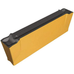 Iscar - DGN4003 Grade IC808, Carbide Cutoff Insert - Neutral Lead Angle, 0.012" Corner Radius, TiAlN/AlTiN/TiN Finish - Americas Industrial Supply
