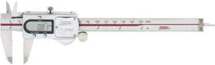 SPI - 0 to 150mm Range, 0.01mm Resolution, IP67 Electronic Caliper - Stainless Steel with 40mm Stainless Steel Jaws, 0.02mm Accuracy - Americas Industrial Supply