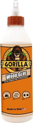 Gorilla Glue - 18 oz Bottle Natural Wood Glue - 3 to 4 hr Working Time, 24 hr Full Cure Time, Bonds to Cork Board & Wood - Americas Industrial Supply