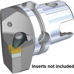 Kennametal - Left Hand Cut, Size KM50TS, SN.. 120408 & SN.. 432 Insert Compatiblity, External Modular Turning & Profiling Cutting Unit Head - 30mm Ctr to Cutting Edge, 50mm Head Length, Through Coolant, Series Kenclamp - Americas Industrial Supply