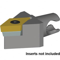 Kennametal - Neutral Cut, Size KM20, DC..150408 & DC..432 Insert Compatiblity, External Modular Turning & Profiling Cutting Unit Head - 30mm Head Length, Series KM Micro - Americas Industrial Supply