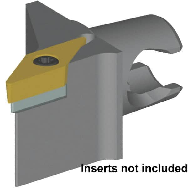 Kennametal - Right Hand Cut, Size KM25, VB..110304 & VB..221 Insert Compatiblity, External Modular Turning & Profiling Cutting Unit Head - 16mm Ctr to Cutting Edge, 30mm Head Length, Series KM Micro - Americas Industrial Supply