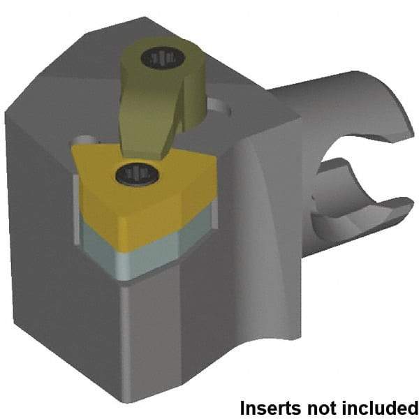 Kennametal - Right Hand Cut, Size KM20, WN.. 0804.. & WN.. 432 Insert Compatiblity, External Modular Turning & Profiling Cutting Unit Head - 12.5mm Ctr to Cutting Edge, 25mm Head Length, Series Kenloc - Americas Industrial Supply