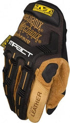 Mechanix Wear - Size 2XL (12) Split Leather Work Gloves - For General Purpose, Uncoated, Hook & Loop Cuff, Full Fingered, Black, Paired - Americas Industrial Supply