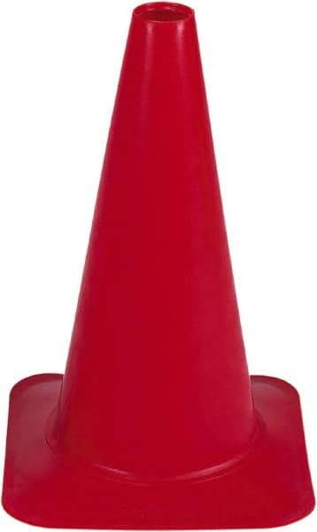 PRO-SAFE - 18" High, Red Sport Traffic Cone - 12" Base Width, 2.5 Lb - Americas Industrial Supply