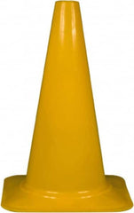 PRO-SAFE - 18" High, Yellow Sport Traffic Cone - 12" Base Width, 2.5 Lb - Americas Industrial Supply