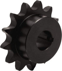 Tritan - 14 Teeth, 3/4" Chain Pitch, Chain Size 60, Finished Bore Sprocket - 3.371" Pitch Diam, 3.74" Outside Diam - Americas Industrial Supply