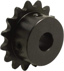 Tritan - 14 Teeth, 3/8" Chain Pitch, Chain Size 35, Finished Bore Sprocket - 1.685" Pitch Diam, 1.85" Outside Diam - Americas Industrial Supply