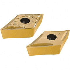 Iscar - DCMT3-2 FPC Grade IC20N Carbide Turning Insert - Uncoated, 55° Diamond, 9.52mm Inscr Circle, 3.97mm Thick, 0.8mm Corner Radius - Americas Industrial Supply