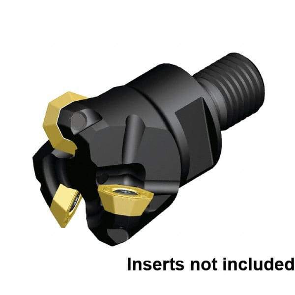 Kennametal - 32mm Cut Diam, 3.5mm Max Depth of Cut, 64mm OAL, Indexable Chamfer & Angle End Mill - OFPT06L5AFENGB Insert Style, Modular Connection Shank, 45° Lead Angle, Through Coolant - Americas Industrial Supply