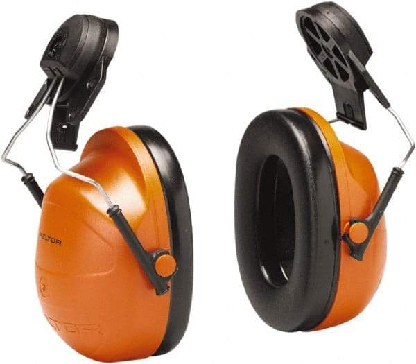 3M - Hard Hat Cap Mounted Orange Foam Cushion Earmuffs - 28 NRR Rating - Americas Industrial Supply