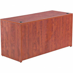 ALERA - 59.13" Long x 29.63" High x 23.63" Deep, Credenza - Medium Cherry, Woodgrain Laminate - Americas Industrial Supply