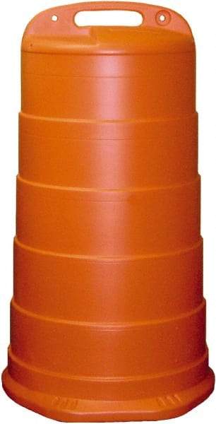 PRO-SAFE - 40" High x 36" Wide Reflective Channelizer Drum - High Density Polyethylene (HDPE), 10 Lbs, Orange - Americas Industrial Supply