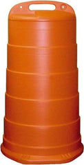 PRO-SAFE - 40" High x 36" Wide Reflective Channelizer Drum - High Density Polyethylene (HDPE), 10 Lbs, Orange - Americas Industrial Supply