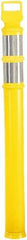 PRO-SAFE - 46" High x 4" Wide Reflective Delineator Post - High Density Polyethylene (HDPE), 3 Lbs, Yellow - Americas Industrial Supply