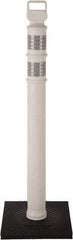PRO-SAFE - 46" High x 4" Wide Reflective Delineator Post - High Density Polyethylene (HDPE), 3 Lbs, White - Americas Industrial Supply