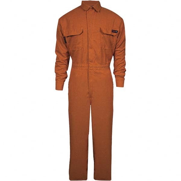 National Safety Apparel - Size 3XL Tall Orange HRC 2 Flame Resistant/Retardant Coveralls - Exact Industrial Supply