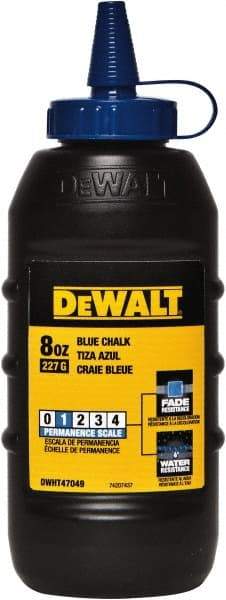 DeWALT - 8 oz Container Chalk Refill - Blue - Americas Industrial Supply