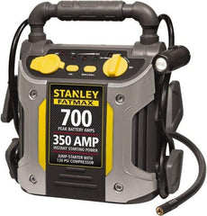 Stanley - 12 Volt Jump Starter with Inflator - 350 Amps, 700 Peak Amps - Americas Industrial Supply