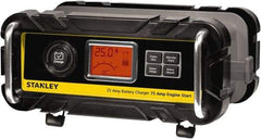 Stanley - 12 Volt Automatic Charger/Maintainer - 25 Amps, 75 Starter Amps - Americas Industrial Supply
