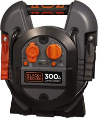 Black & Decker - 12 Volt Jump Starter - 300 Amps, 600 Peak Amps - Americas Industrial Supply