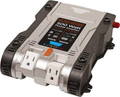 Stanley - 12 VDC Input, 120 VAC Output, 500 Peak Wattage, Power Inverter - 500 Watt Continuous Output Power - Americas Industrial Supply