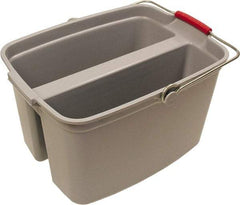 O-Cedar - 19 Qt Plastic Bucket - 18" Long x 10" High x 12-3/4" Wide, Gray - Americas Industrial Supply