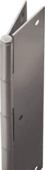 Stanley - 86" Long x 5" Wide, 22" Knuckle, Stainless Steel Continuous Hinge - 0.75" Thick, With Holes - Americas Industrial Supply
