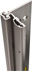Stanley - 95" Long x 4" Wide, Aluminum Continuous Hinge - 0.11" Thick, With Holes - Americas Industrial Supply