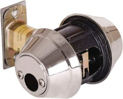 Stanley - 1-3/8 to 2" Door Thickness, Satin Chrome Finish, Double Cylinder Deadbolt - Nonhanded Handling, Key Override, Double Cylinder - Americas Industrial Supply