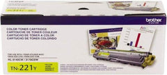 Brother - Yellow Toner Cartridge - Use with Brother HL-310CW, 3170CW, 3180CDW, MFC-9130CW, 9330CDW, 9340CW - Americas Industrial Supply