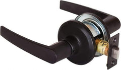 Stanley - Grade 2 Passage Lever Lockset - 2-3/8 & 2-3/4" Back Set, Keyless Cylinder, Brass Alloy, Oil Rubbed Bronze Finish - Americas Industrial Supply