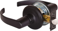 Stanley - Grade 2 Passage Lever Lockset - 2-3/8 & 2-3/4" Back Set, Keyless Cylinder, Brass Alloy, Oil Rubbed Bronze Finish - Americas Industrial Supply