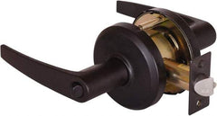 Stanley - Grade 2 Entrance Lever Lockset - 2-3/4" Back Set, Key In Lever Cylinder, Brass Alloy, Oil Rubbed Bronze Finish - Americas Industrial Supply