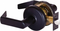 Stanley - Grade 2 Passage Lever Lockset - 2-3/4" Back Set, Keyless Cylinder, Brass Alloy, Oil Rubbed Bronze Finish - Americas Industrial Supply
