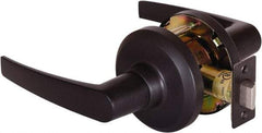 Stanley - Grade 2 Passage Lever Lockset - 2-3/4" Back Set, Keyless Cylinder, Brass Alloy, Oil Rubbed Bronze Finish - Americas Industrial Supply