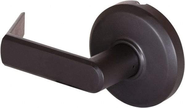 Stanley - Grade 2 Dummy Lever Lockset - 2-3/4" Back Set, Keyless Cylinder, Brass Alloy, Oil Rubbed Bronze Finish - Americas Industrial Supply