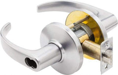 Best - Grade 1 Storeroom Lever Lockset - 2-3/4" Back Set, Key In Lever Cylinder, Brass Alloy, Satin Chrome Finish - Americas Industrial Supply