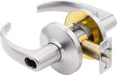 Best - Grade 1 Entrance Lever Lockset - 2-3/4" Back Set, Key In Lever Cylinder, Brass Alloy, Satin Chrome Finish - Americas Industrial Supply