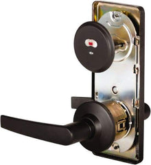 Stanley - Grade 2 Passage Lever Lockset - 2-3/4" Back Set, Keyless Cylinder, Brass Alloy, Oil Rubbed Bronze Finish - Americas Industrial Supply