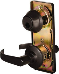 Stanley - Grade 2 Passage Lever Lockset - 2-3/4" Back Set, Keyless Cylinder, Brass Alloy, Oil Rubbed Bronze Finish - Americas Industrial Supply