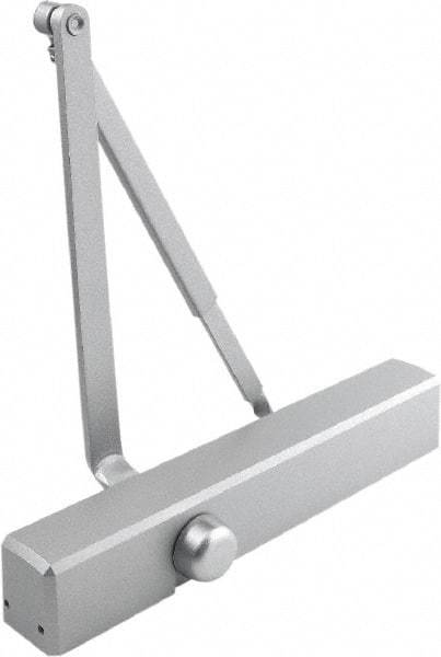 Stanley - Multisized Power Operated Damper - Multimount, Reversible Hand, Painted Aluminum Finish - Americas Industrial Supply